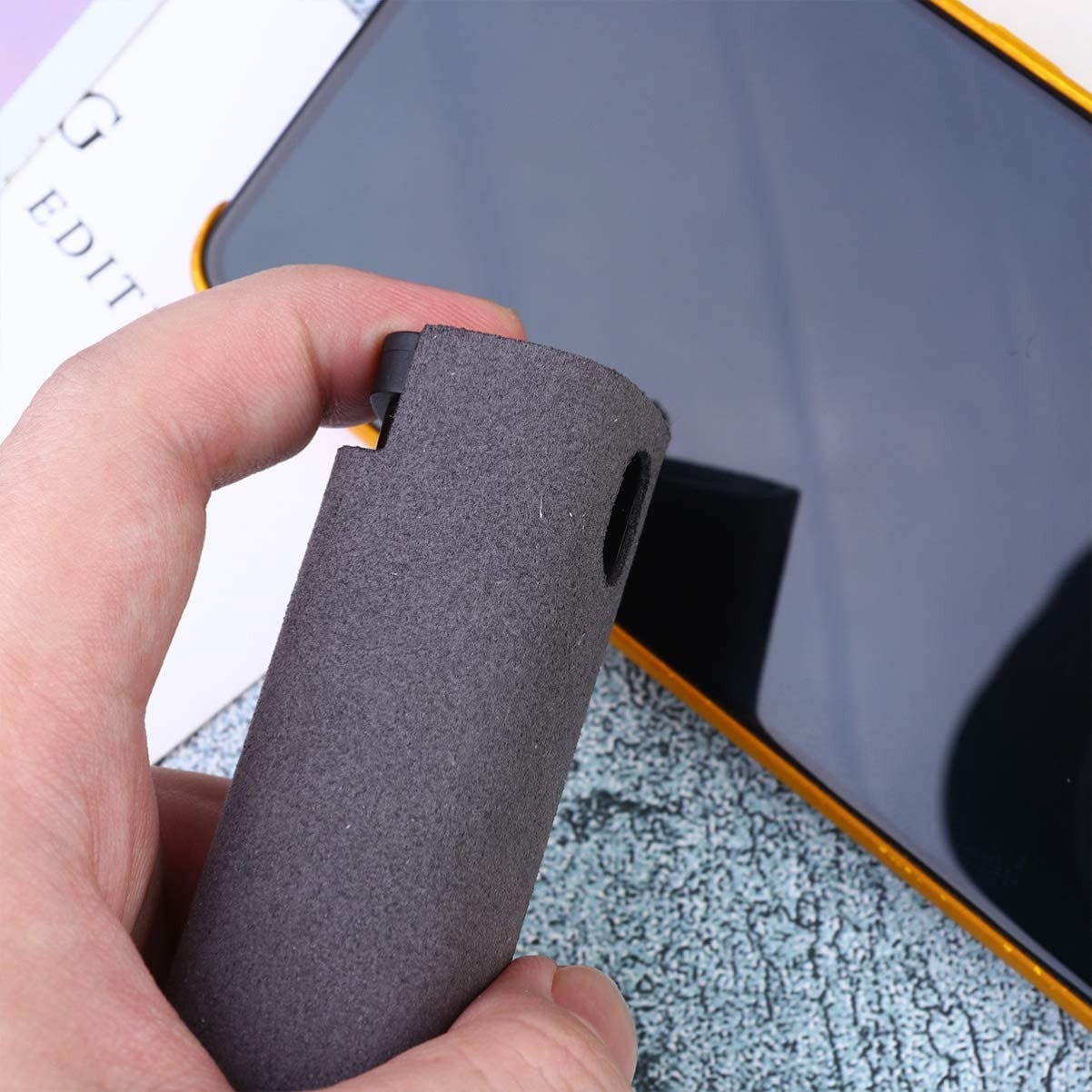 Gray helmet for bikers